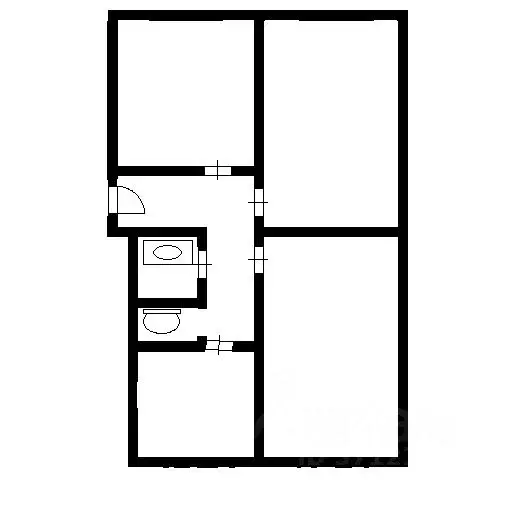 3-к кв. Новосибирская область, Новосибирск Владимировская ул., 33 ... - Фото 2