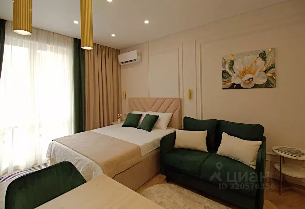 Студия Краснодарский край, Сочи ул. Искры, 88к6 (28.0 м) - Фото 1