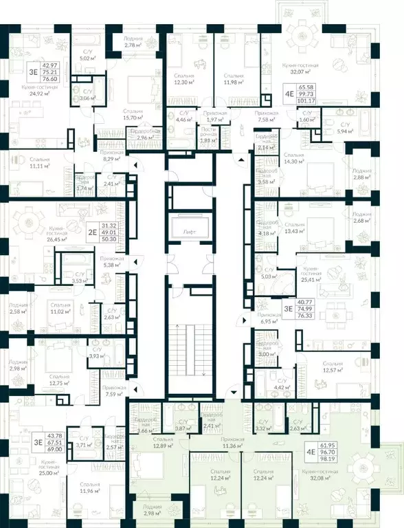 3-к кв. Башкортостан, Уфа Глумилино жилрайон, Урман Сити жилой ... - Фото 2