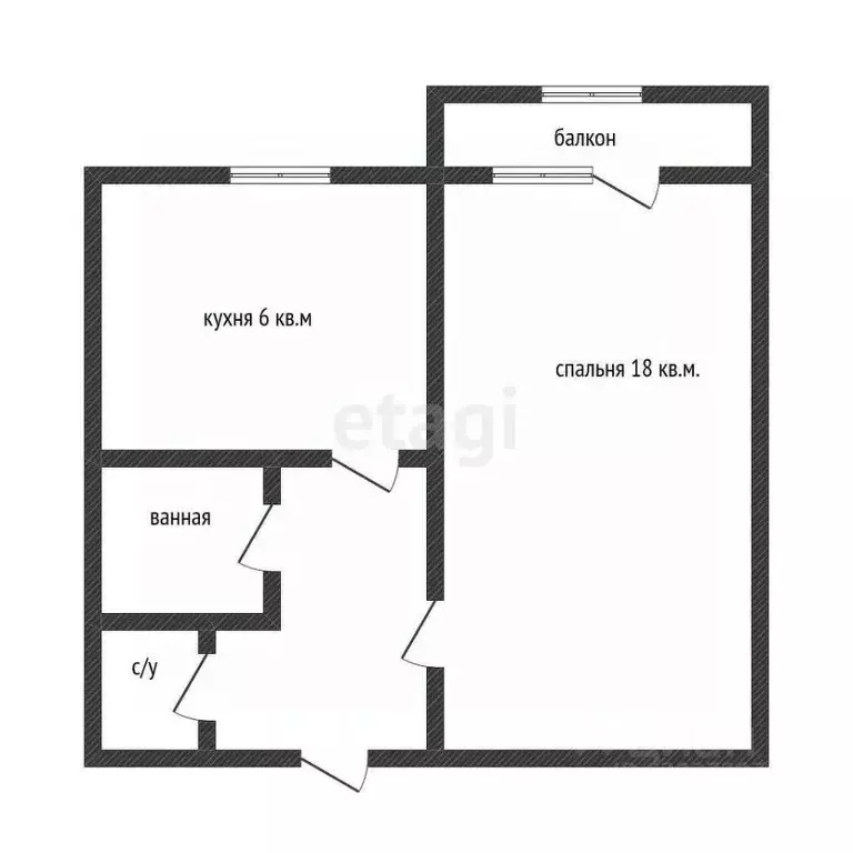 1-к кв. Краснодарский край, Горячий Ключ ул. Кириченко, 11 (29.0 м) - Фото 1