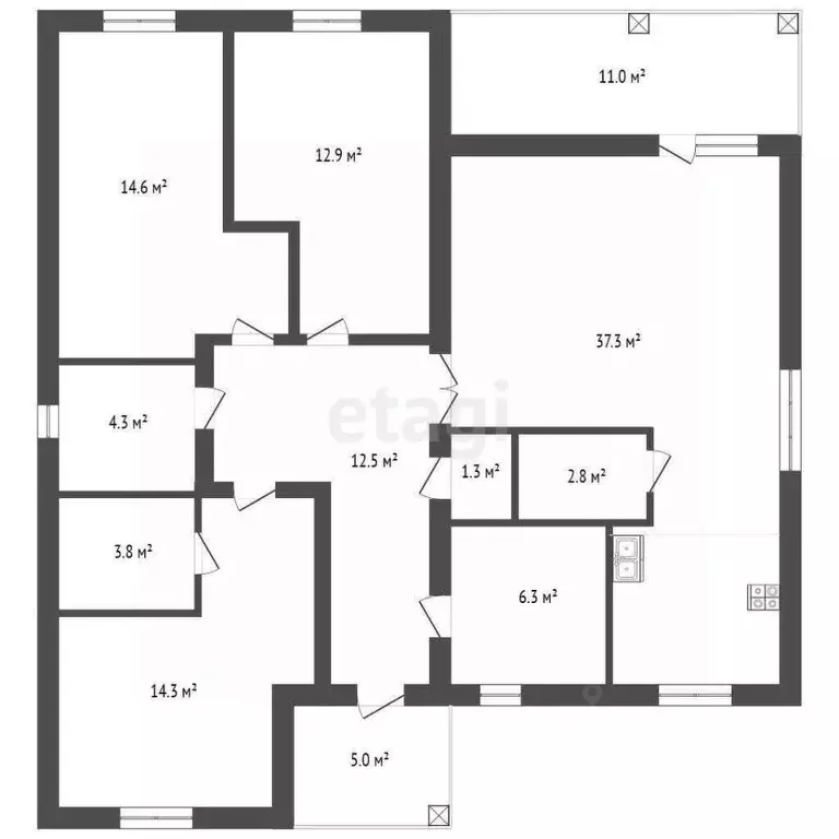 Дом в Тюменская область, Тюменский муниципальный округ, с. Перевалово ... - Фото 1