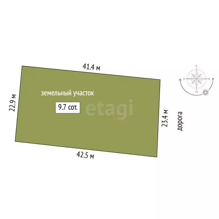 Участок в Тюмень, садовое товарищество Лаванда (9.65 м) - Фото 1