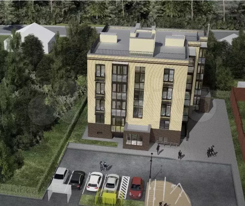 1-к. квартира, 45,4 м, 1/4 эт. - Фото 1