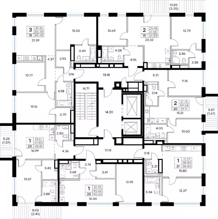 2-к кв. Татарстан, Казань Глоракс Премиум Экосити жилой комплекс ... - Фото 2