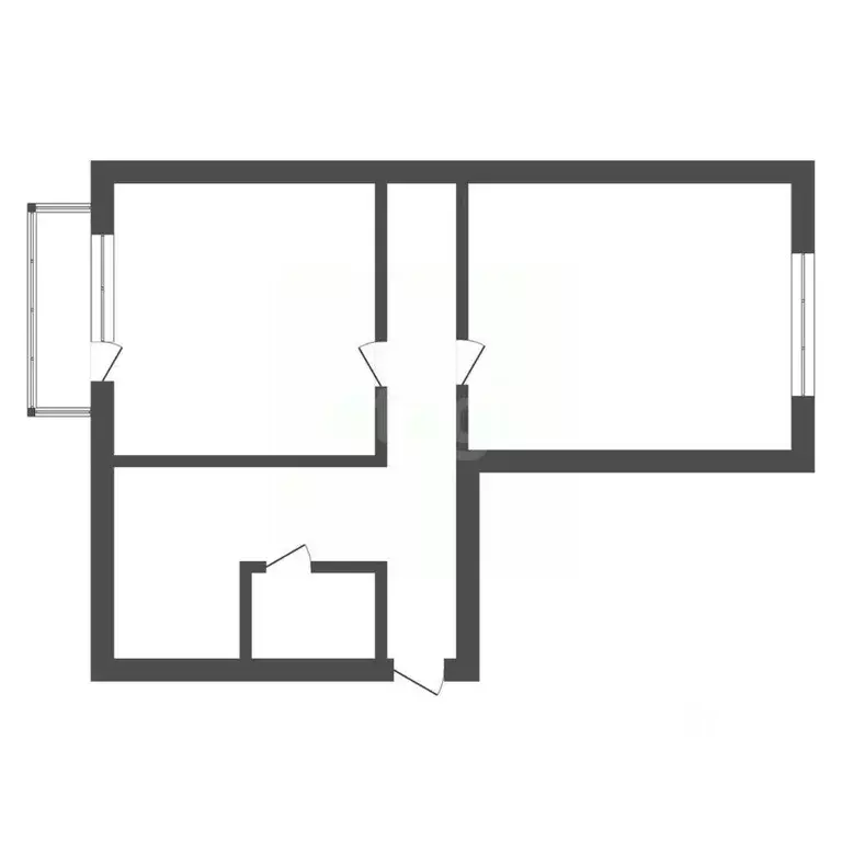 2-к кв. Амурская область, Райчихинск ул. Гагарина, 6 (45.6 м) - Фото 1