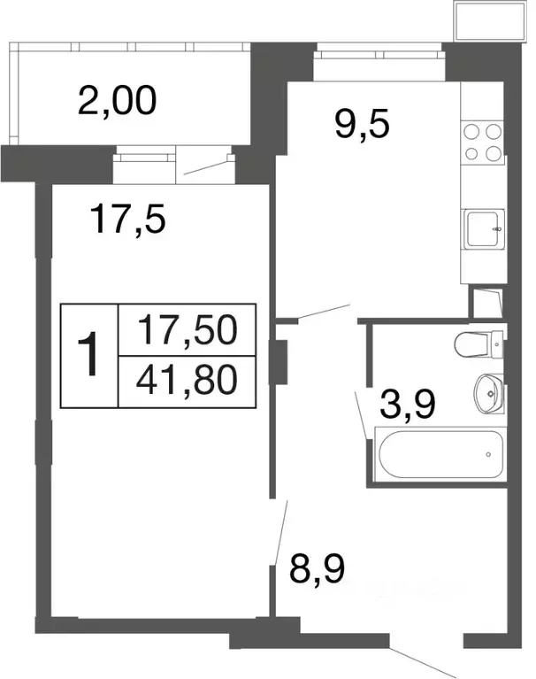 1-к кв. Московская область, Апрелевка Наро-Фоминский городской округ, ... - Фото 1