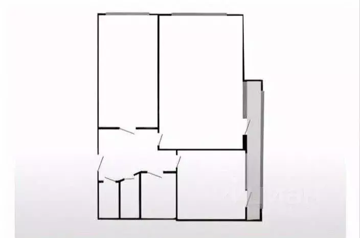 2-к кв. Тульская область, Тула Промышленный проезд, 8 (43.0 м) - Фото 2