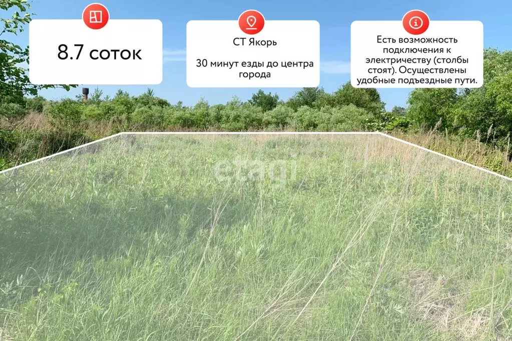 Участок в Хабаровский край, Хабаровск Якорь СТ,  (8.7 сот.) - Фото 1