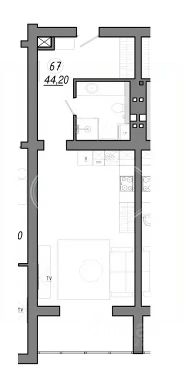 Студия Калининградская область, Светлогорск Олимпийский бул., 3 (44.2 ... - Фото 2
