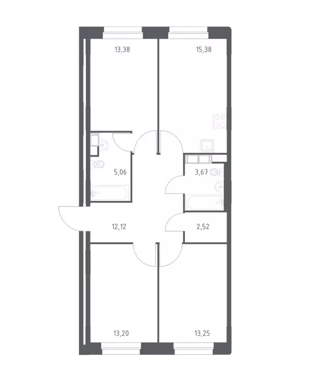Продаётся 3-к квартира, 78.58 м - Фото 0