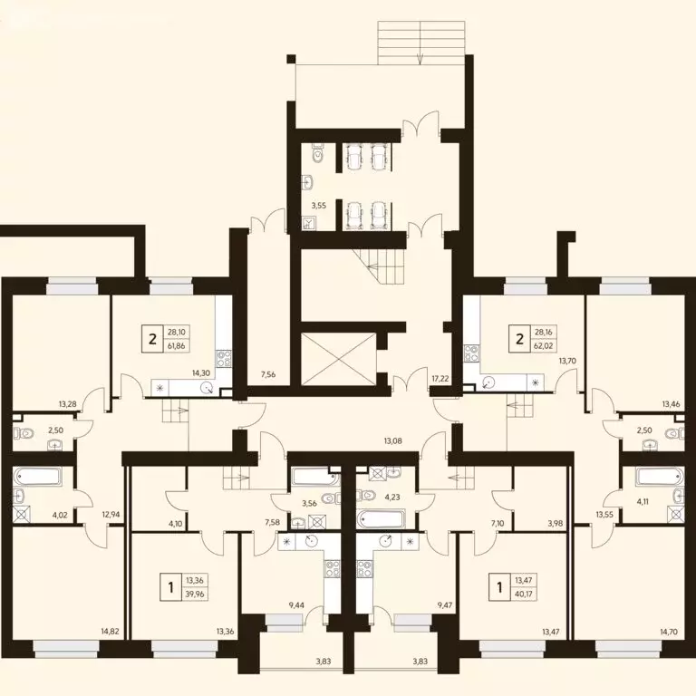 2-комнатная квартира: Уфа, улица Ахметова, 296/2 (67 м) - Фото 2