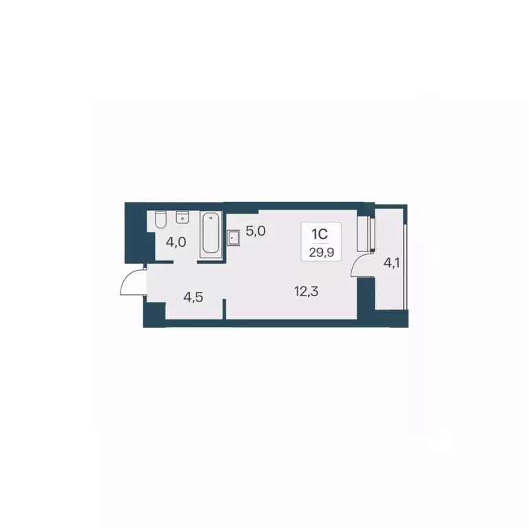 Студия Новосибирская область, Новосибирск Расцветай на Красном жилой ... - Фото 1