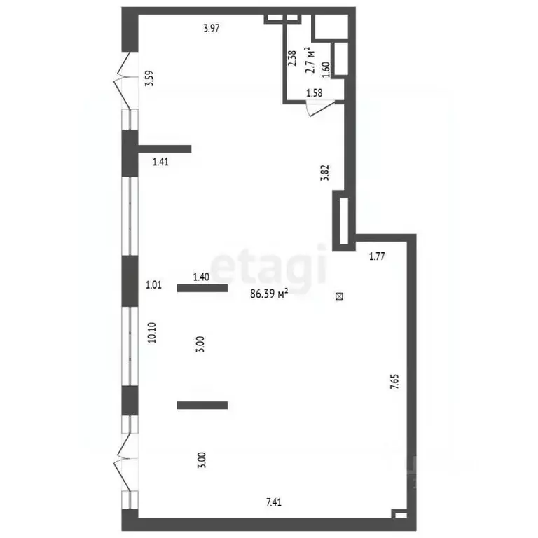 Помещение свободного назначения в Тюменская область, Тюмень Беринг ... - Фото 2