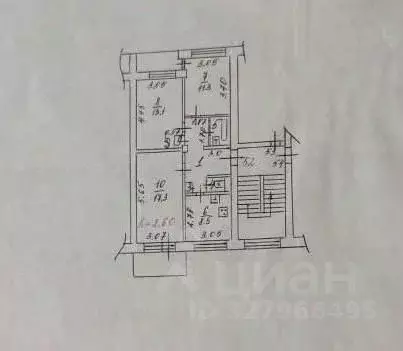 3-к кв. Иркутская область, Иркутск ул. Баумана, 258 (64.2 м) - Фото 2
