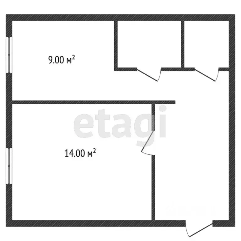 1-к кв. Костромская область, Кострома ул. Скворцова, 14 (31.0 м) - Фото 2