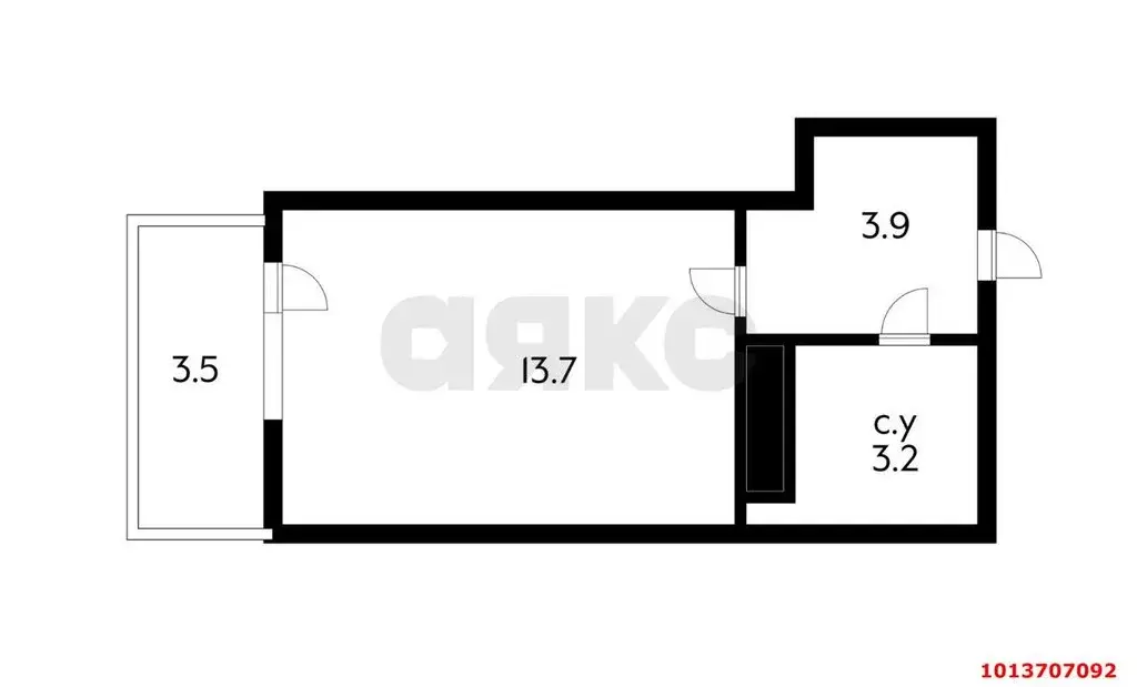 Квартира-студия: Краснодар, Дубравная улица, 1 (20.8 м) - Фото 0