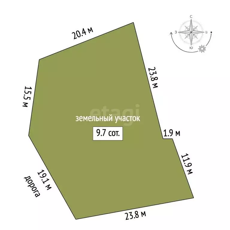 Участок в Севастополь, Маячная улица (9.7 м) - Фото 0