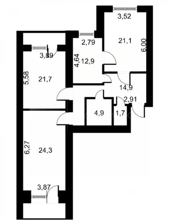 3-к кв. Тюменская область, Тюмень Широтная ул., 165к2 (101.0 м) - Фото 1