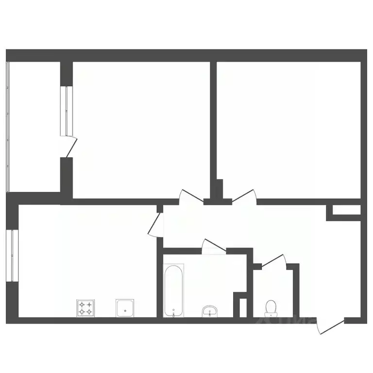 2-к кв. Тюменская область, Тюмень ул. Дмитрия Менделеева, 9 (69.3 м) - Фото 1