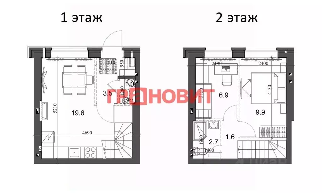 2-к кв. Новосибирская область, Новосибирский район, Мичуринский ... - Фото 1