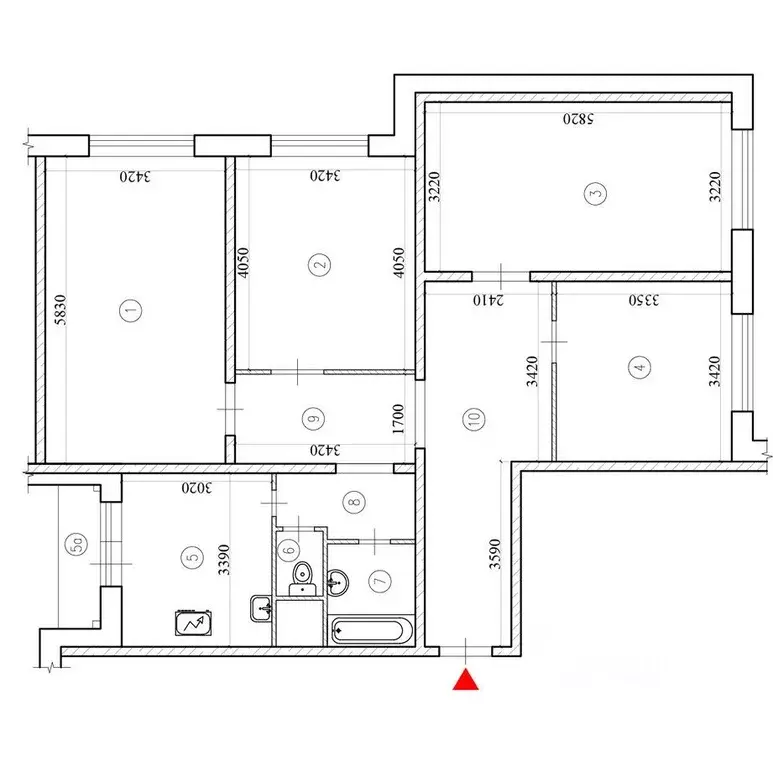 4-к кв. Москва Новопеределкинская ул., 4 (99.3 м) - Фото 0