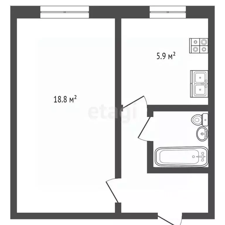 1-к кв. Москва Голубинская ул., 15/10 (33.0 м) - Фото 1