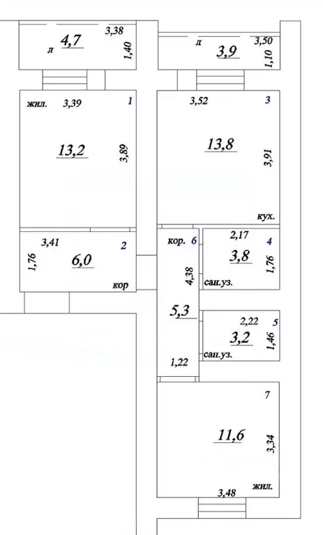 2-к кв. Самарская область, Самара Черемшанская ул., 162 (57.0 м) - Фото 2
