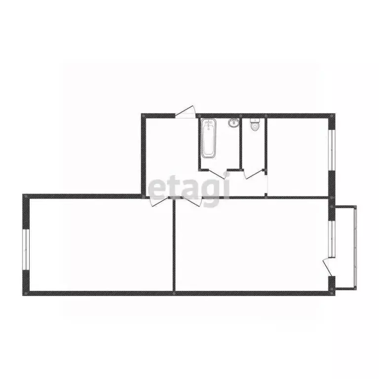 2-к кв. Костромская область, Кострома Юбилейный мкр, 18 (46.3 м) - Фото 1