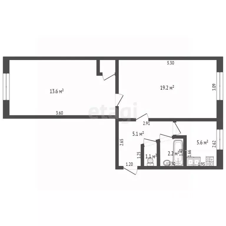 2-к кв. Крым, Армянск ул. Иванищева, 16 (45.6 м) - Фото 1