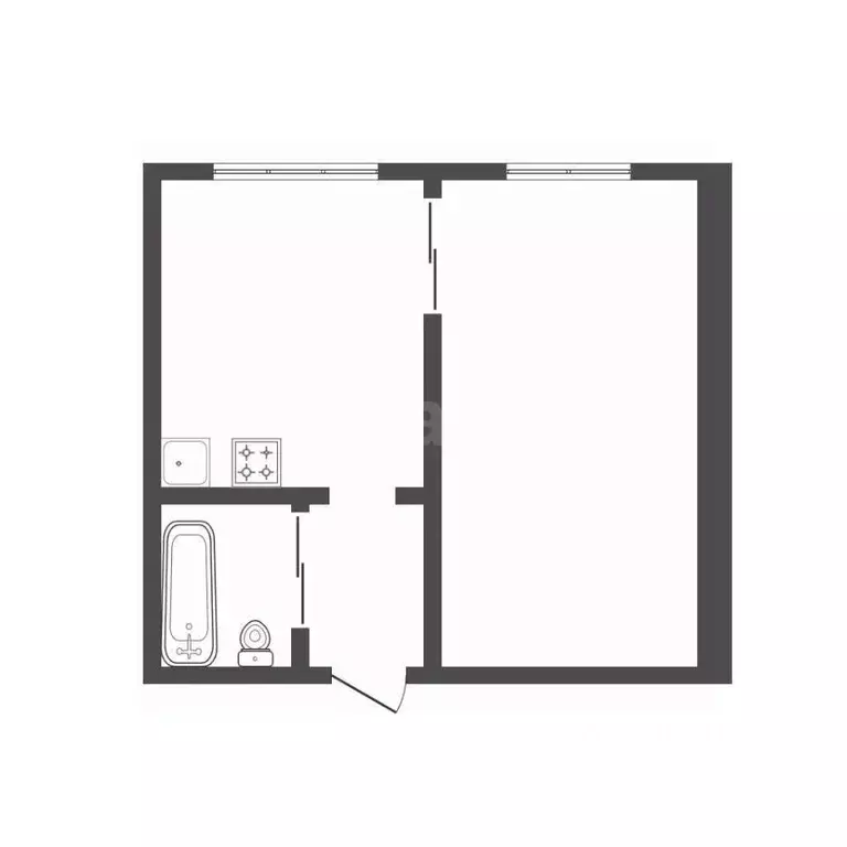 1-к кв. Кемеровская область, Прокопьевск ул. Жолтовского, 11 (33.3 м) - Фото 2