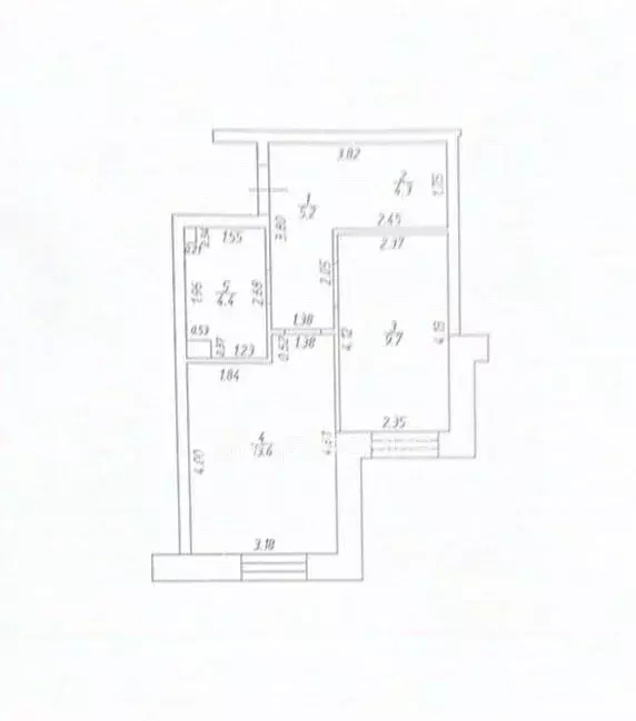2-к кв. Татарстан, Казань Тэцевская ул., 4Д (37.2 м) - Фото 2