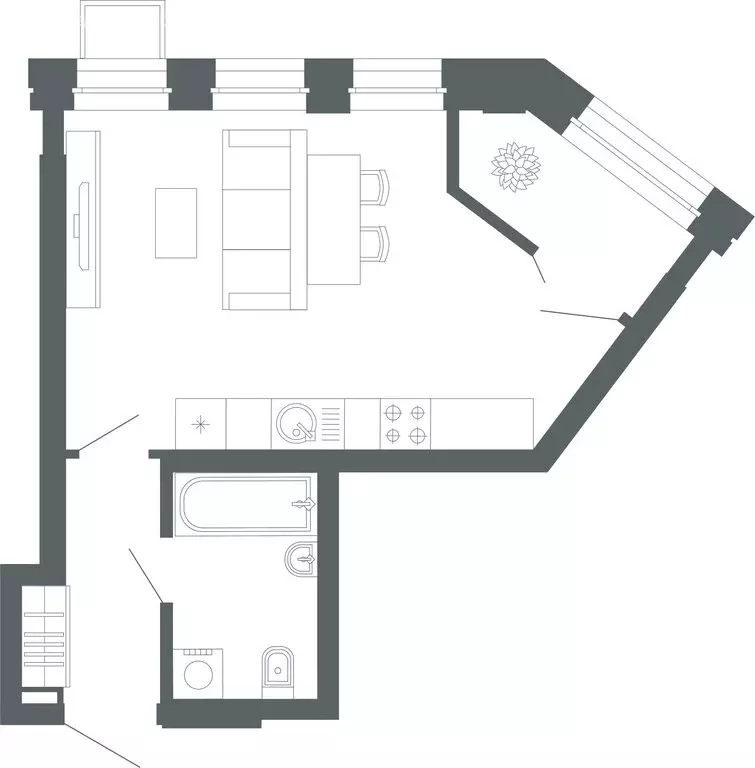 Квартира-студия: Екатеринбург, улица Мира, 47/6 (35.6 м) - Фото 0