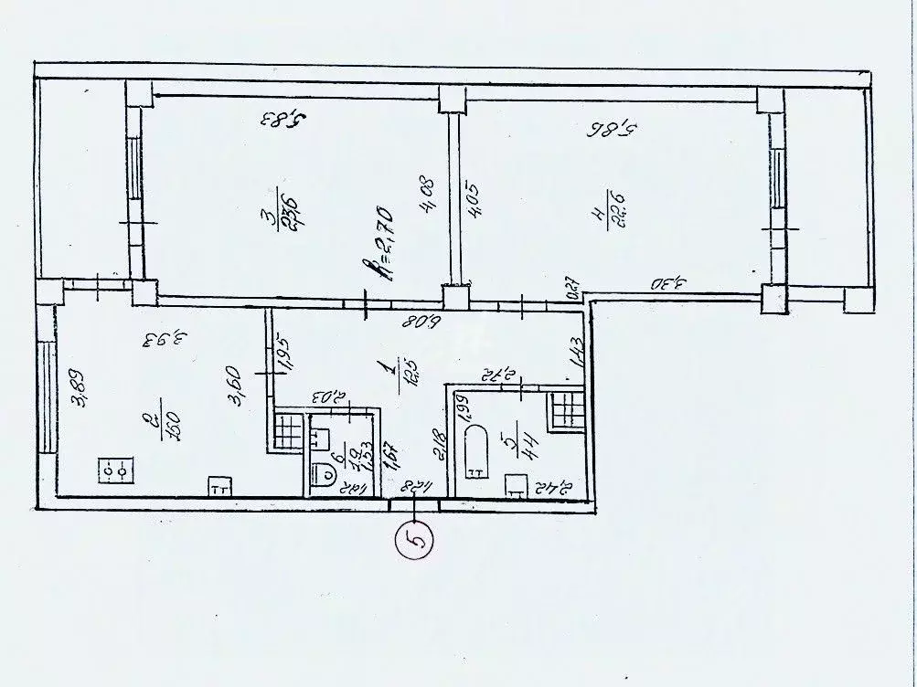 2-к кв. Севастополь просп. Победы, 44 (80.0 м) - Фото 2