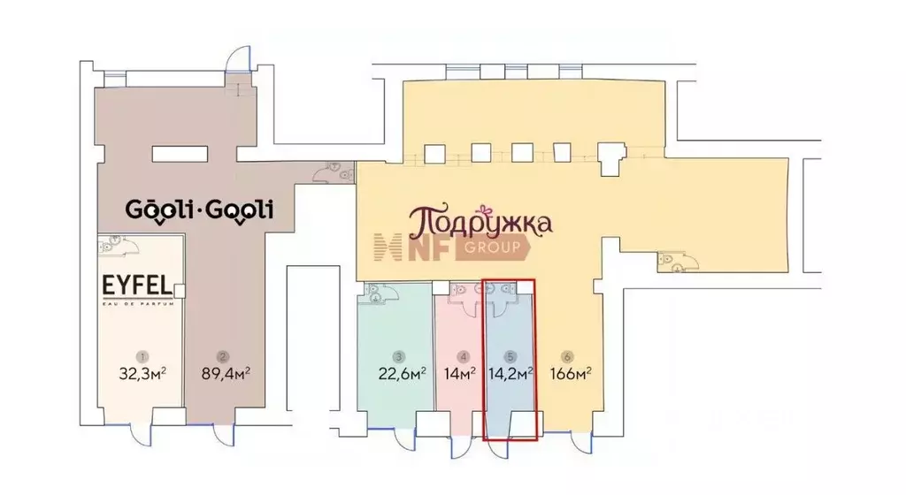 Торговая площадь в Москва просп. Мира, 44 (14 м) - Фото 1