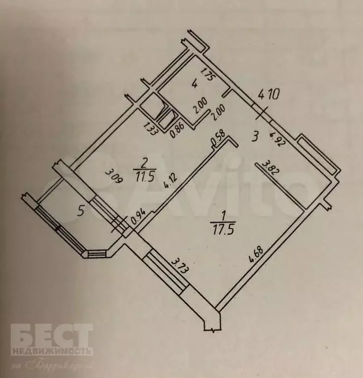 1-к. квартира, 41 м, 10/25 эт. - Фото 0