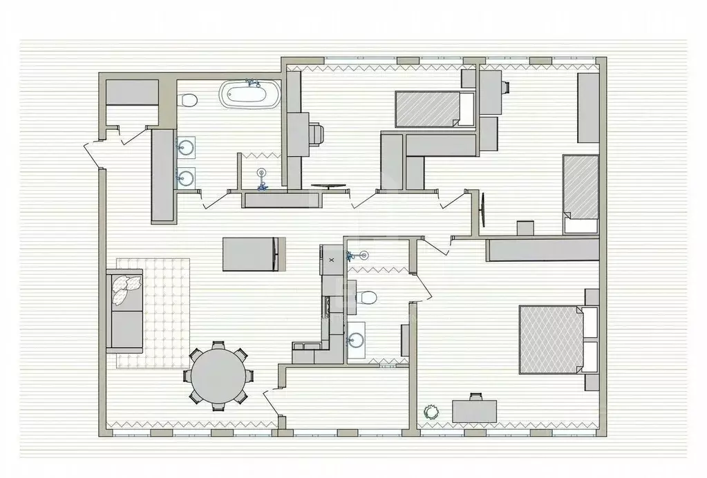 4-к кв. Санкт-Петербург ул. Челюскина, 6 (120.6 м) - Фото 1