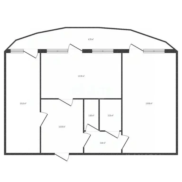 2-к кв. Брянская область, Брянск Московский просп., 87 (74.9 м) - Фото 1