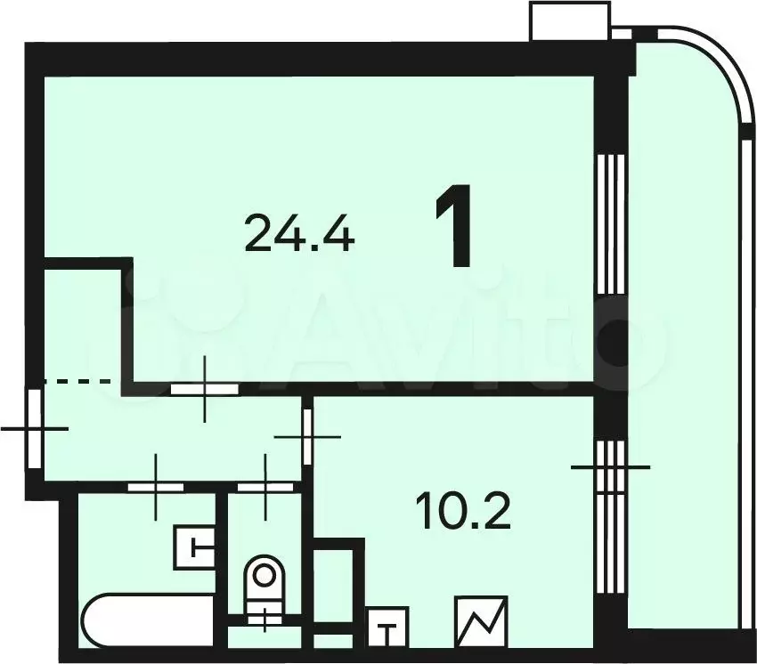 Аукцион: 1-к. квартира, 44,3 м, 17/22 эт. - Фото 0