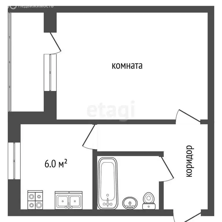 1-комнатная квартира: Королёв, улица Карла Маркса, 8 (32.7 м) - Фото 0