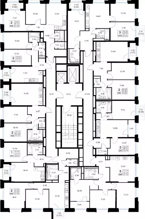 2-к кв. Мурманская область, Мурманск Долина Уюта тер.,  (51.47 м) - Фото 2