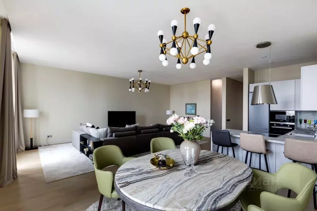 Квартира, 3 комнаты, 124.7 м - Фото 1