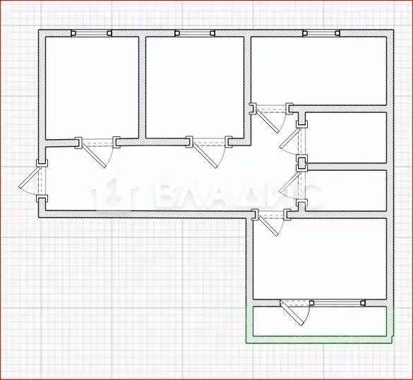3-к кв. Пензенская область, Пенза ул. Лядова, 54 (67.7 м) - Фото 2