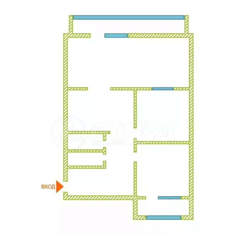 3-к кв. Дагестан, Махачкала ул. Ирчи Казака, 13Б (65.0 м) - Фото 2
