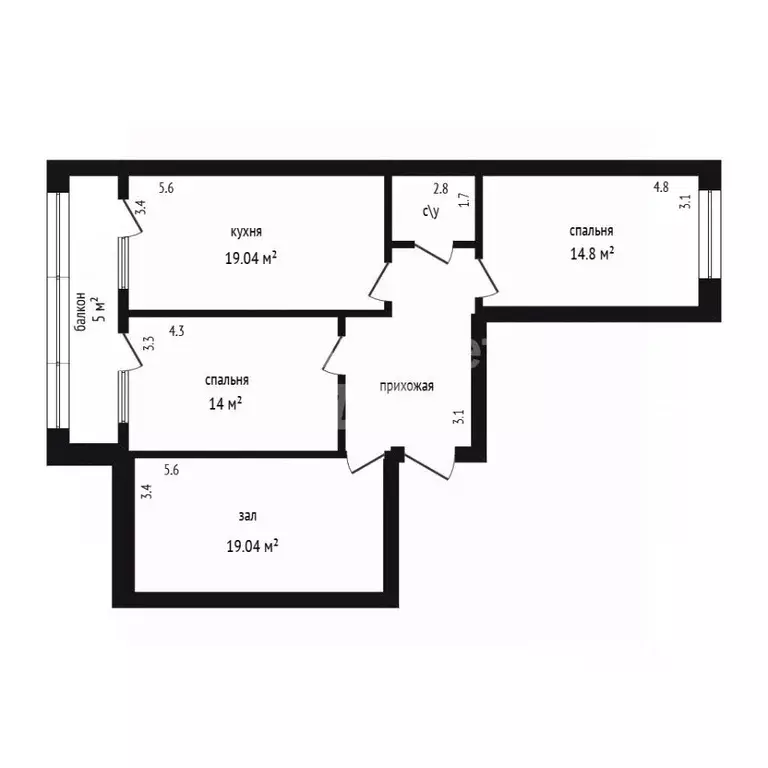 3-к кв. Дагестан, Дербент ул. Юрия Гагарина, 18 (105.0 м) - Фото 2