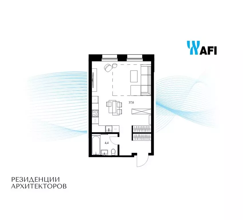 1-комнатная квартира: Москва, Большая Почтовая улица, 24 (42 м) - Фото 1