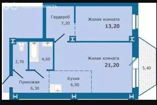 2-комнатная квартира: Екатеринбург, Московская улица, 66 (61.9 м) - Фото 1