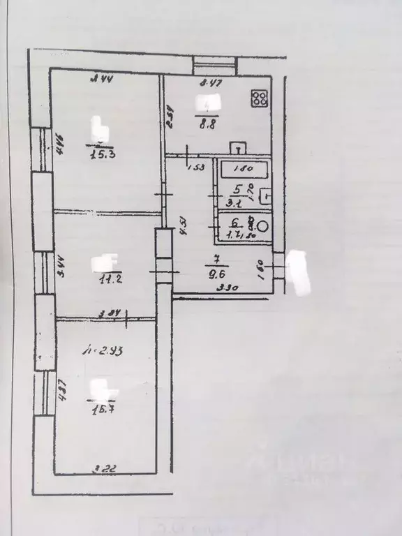 3-к кв. Башкортостан, Уфа ул. Космонавтов, 13 (65.0 м) - Фото 0