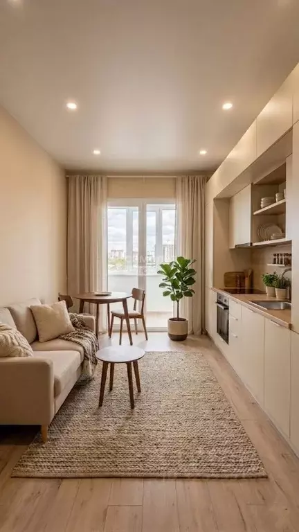 1-к кв. Омская область, Омск ул. Завертяева, 1 (35.09 м) - Фото 1