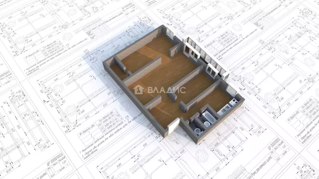 3-к кв. Иркутская область, Ангарск 6-й мкр, 13 (56.9 м) - Фото 2