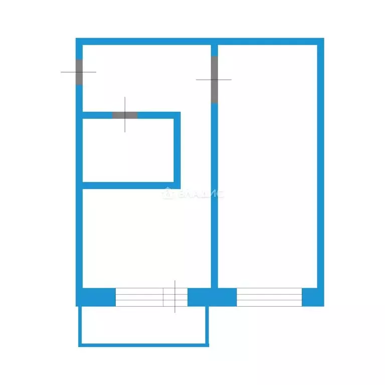 1-комнатная квартира: Благовещенск, Партизанская улица, 64/2 (31.2 м) - Фото 1